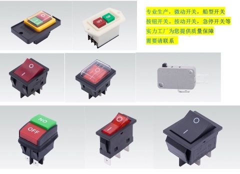 微动开关，船型开关，按钮，按动等开关生产厂家